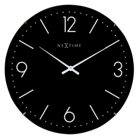 Nextime Basic Dome Veggklokke Sort Nextime Basic Dome Veggklokke Sort