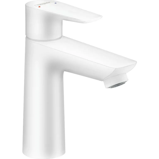 Hansgrohe Talis E 110 servantbatteri Med oppløftsventil, Hvit Matt Hansgrohe Talis E 110 servantbatteri Med oppløftsventil, Hvit Matt