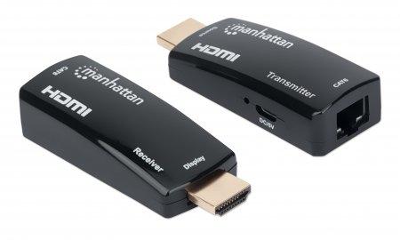 MANHATTAN MH Extender, HDMI Extender by Single Cat5e/6 up to 60m, Blac MANHATTAN MH Extender, HDMI Extender by Single Cat5e/6 up to 60m, Blac