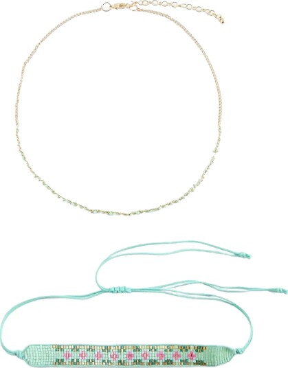 Mango Combined Necklace Pack Blue ONE SIZE