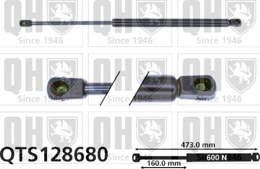 QUINTON HAZELL QTS128680 Baklukedemper