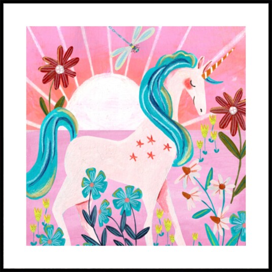 Unicorn Plakat / 70x70