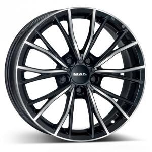 MAK Mark Black Polished 8x18 5/120 ET43 B72.6 MAK Mark Black Polished 8x18 5/120 ET43 B72.6