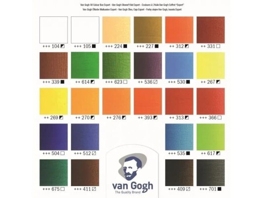 Van Gogh Oil colour wooden box Expert | 24 x 2 x 60 ml + accessories