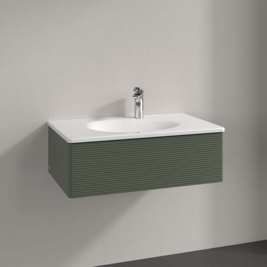 Villeroy & Boch Antao Servantskap med 1 skuff 78,8x49,6x25,6 cm u/lys Grønn Matt