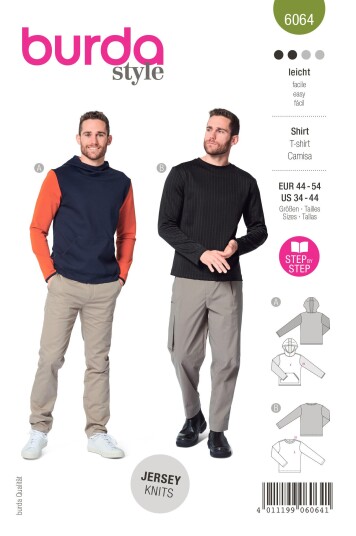 Burda 6064 - Genser EUR: 44-54, US: 34-44