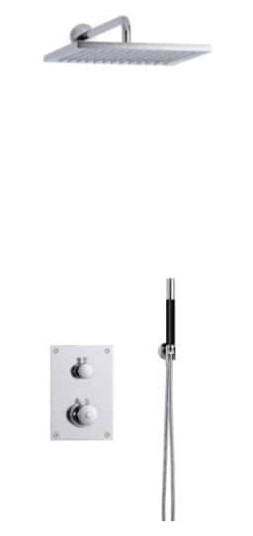 Tapwell Box7268 ED2 Takdusj Innbygging Krom / 340x220mm (TA-9426910)
