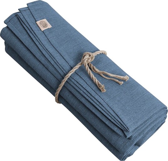 Lovely Linen Duk Classic i manglet lin Blå Lovely Linen Duk Classic i manglet lin Blå