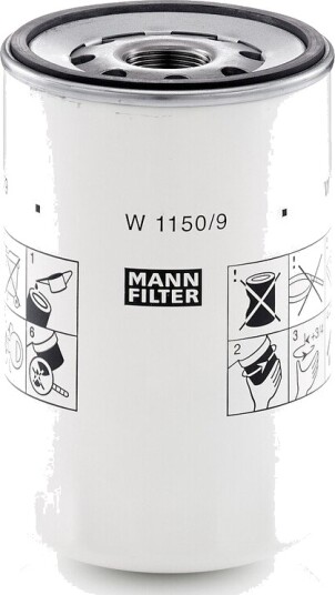 Oljefilter MANN-FILTER W 1150/9 Oljefilter MANN-FILTER W 1150/9
