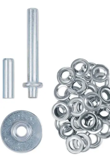 Maljeverktøy m/ 30 stk maljer Aluminium 12,5 mm Maljeverktøy m/ 30 stk maljer Aluminium 12,5 mm