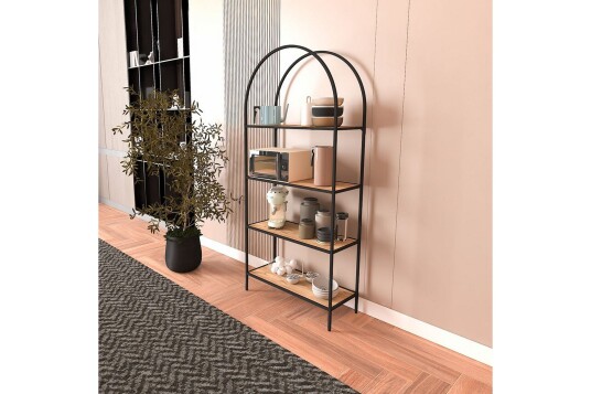 Monaia Bokhylle 80 cm Sort/Natur