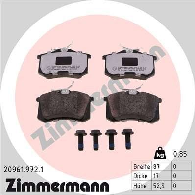 Bremseklosser ZIMMERMANN 20961.972.1 Bremseklosser ZIMMERMANN 20961.972.1