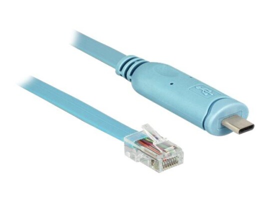 Delock 3 m EIA-232 Serienkabel RJ45 Hankjønn Blå Delock 3 m EIA-232 Serienkabel RJ45 Hankjønn Blå