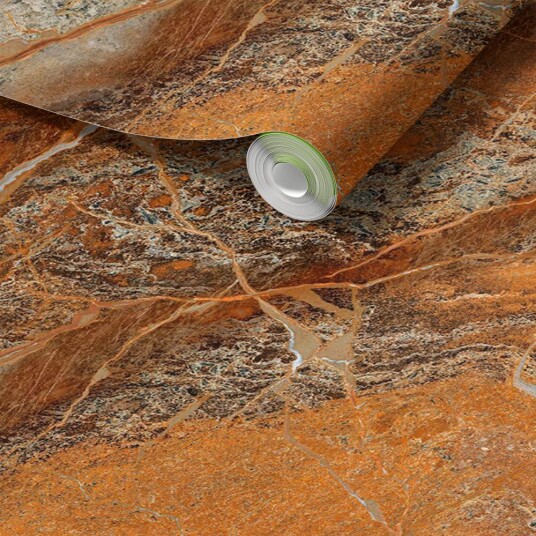 Namly Design Kontaktpapir Oransje Marmor Design / Avtagbart og Klebrig CPRUDM0012