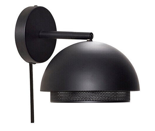 Hübsch Edge Vegglampe Black