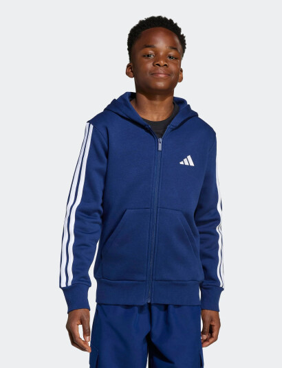 adidas Sportswear J 3S Fl Fz Hd - Blue - 152