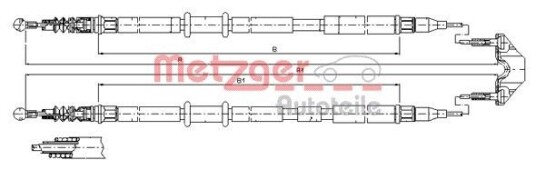 Bremsewire METZGER 11.5953 Bremsewire METZGER 11.5953