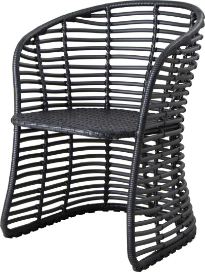 Cane line Basket stol Graphite Svart Cane line Basket stol Graphite Svart