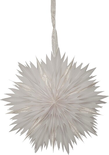 Star Trading   Papirstjerne Dis 60 cm   Hvit