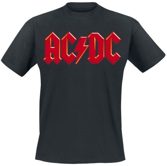 AC/DC T-skjorte Red Logo S til 4XL Herrer svart AC/DC T-skjorte Red Logo S til 4XL Herrer svart