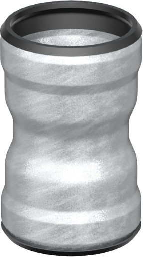GM-X 40MM DOBBELHYLSE galvanized 40 mm GM-X 40MM DOBBELHYLSE galvanized 40 mm