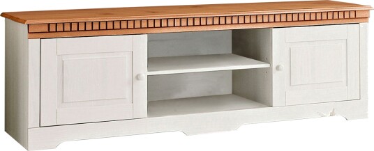 Kersey TV-benk 175 cm - Hvit/Brun