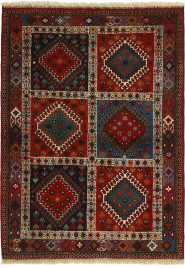 Håndknyttet. Opphav: Persia Yalameh Teppe 104x147
