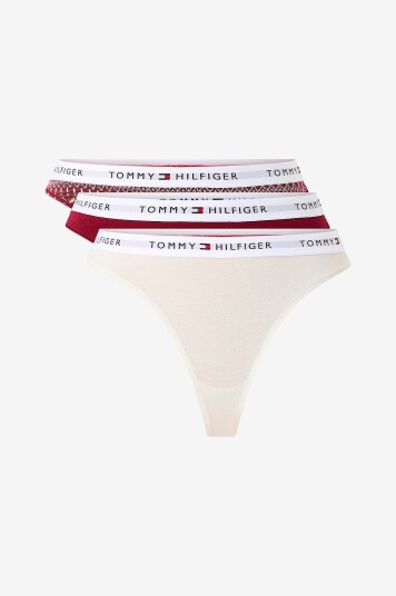 Tommy Hilfiger Stringtruser Gift Thong Prt 3 pakning Flerfarget
