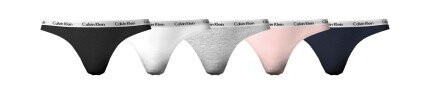 Calvin Klein Truser 5P Carousel Cotton Classic Thongs Mixed bomull Large Dame