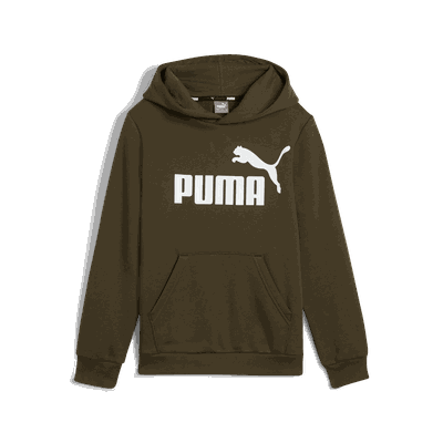 Puma ESS Big Logo Hoodie FL B hettegenser junior Grønn 152