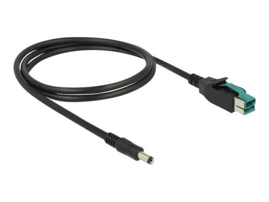 Delock Strømforsynt USB-kabel - USB PlusPower (12 V) til DC-jakk på 2,1/5,5 mm - 1 m