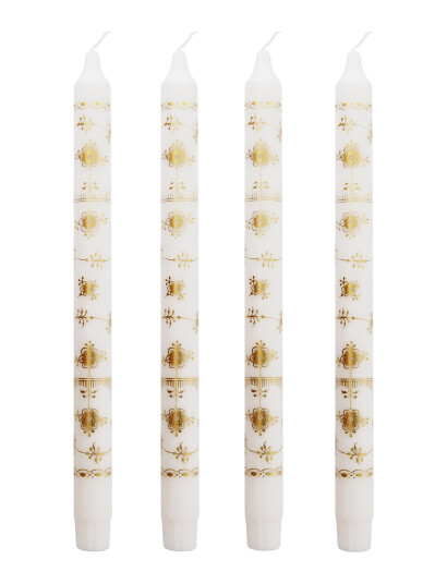 Kunstindustrien Classic Candles - Gift Box W. 4 Pcs - White - 2.3X 30CM