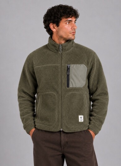 Fat Moose Wood Fleece Jacket Grønn M