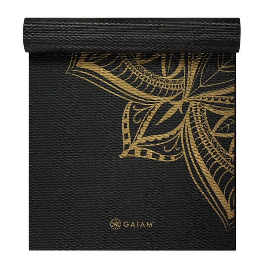 Gaiam Bronze Medallion Yoga Mat 6mm Premium Metallic Gaiam Bronze Medallion Yoga Mat 6mm Premium Metallic