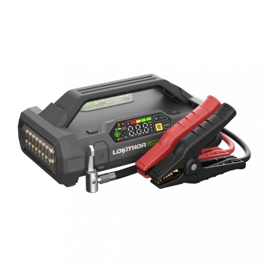 LOKITHOR Lithium Startbooster 12V 3000A med 150 PSI Luftkompressor. JA3000PRO