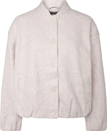 French Connection Nellie Bomber Jacket   Beige   M