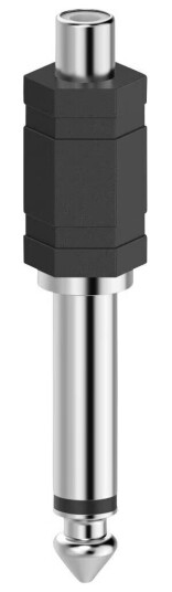 Hama RCA til 6.3mm Jack Lydadapter Svart