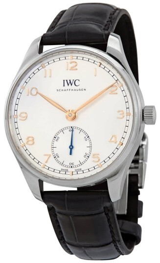 IWC Herreklokke IW358303 Portugieser Sølvfarget/Lær Ø40.4 mm