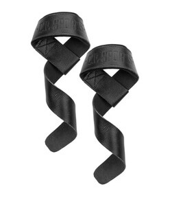 Padded Leather Lifting Straps, black, C.P. Sports Padded Leather Lifting Straps, black, C.P. Sports