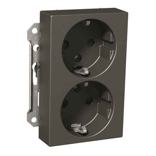 Schneider Electric Exxact Vegguttaksinnsats 2-veis, 16 A, hurtigkobling
