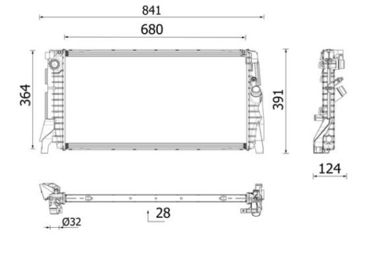 Radiator MAHLE ORIGINAL CR 2747 000P