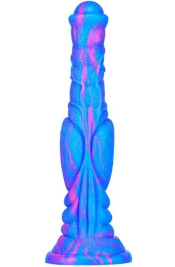 Monster Dildo Long Blue-Pink 30 cm