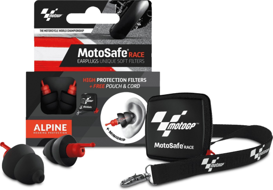Alpine Ørepropper MotoSafe Race MotoGP Edition Svart-Rød