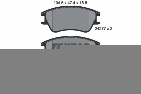 Bremseklosser TEXTAR 2427701 Bremseklosser TEXTAR 2427701