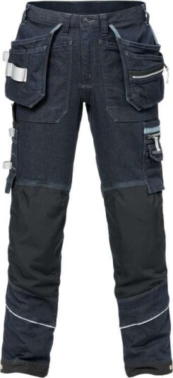 Fristads 2131 DCS Håndverkerjeans Indigoblå 4-veis Stretch Arbeidsbukser