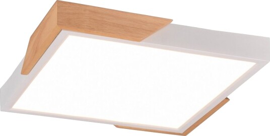 Meta LED-Taklampe Matthvit/Tre -