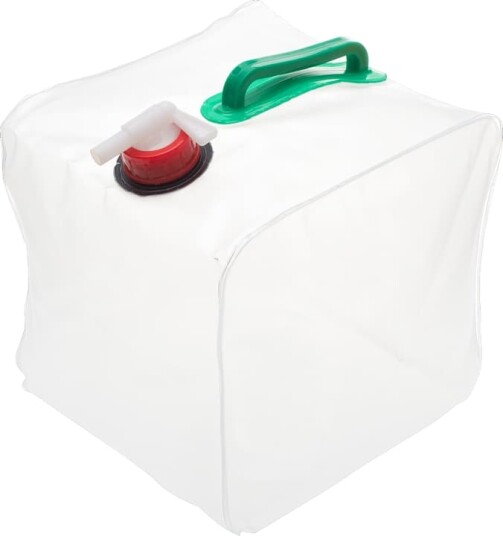 Sammenleggbar vannbeholder håndtak og kran 10 liter