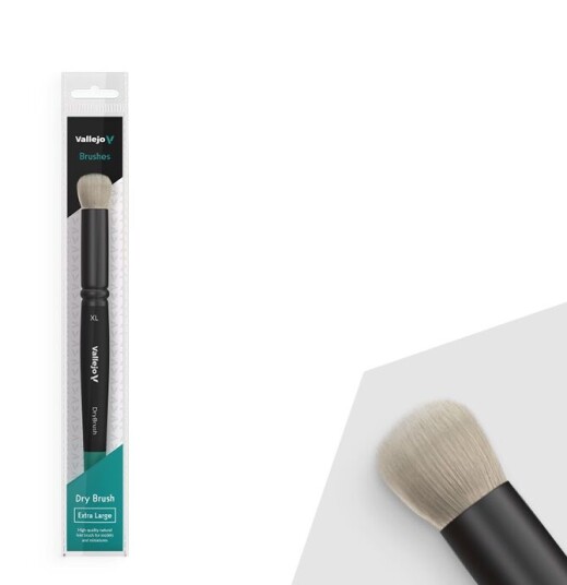 Vallejo Pensel - Dry Brush Natural X-Large Vallejo Pensel - Dry Brush Natural X-Large