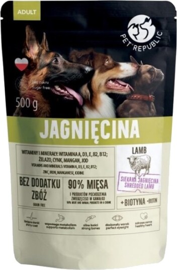 Pet Republic Petrepublic Hundefôr Med Finhakket I Saus Lam 500 G Pet Republic Petrepublic Hundefôr Med Finhakket I Saus Lam 500 G