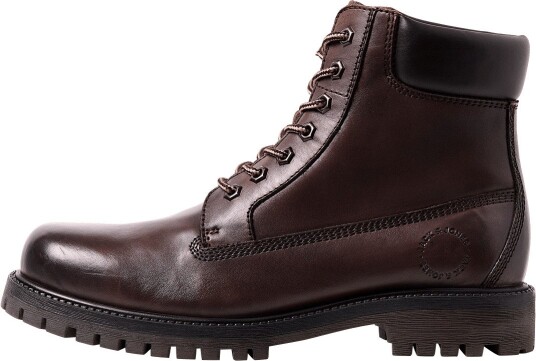 Jack & Jones Jfwmontana Leather Boot Ln BROWN STONE 46